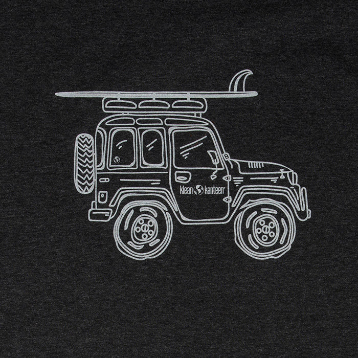 adventure-vehicle-t-shirt-u2 klean_shirt_jeep_front_closeup_lifestyle.jpg